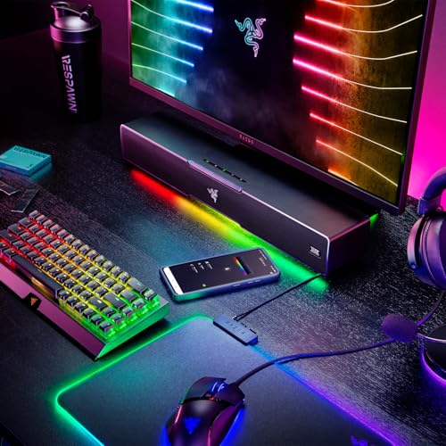 Razer Leviathan V2 - PC-Gaming-Soundbar (mit Dolby 5.1 Surround Sound, leistungsstarkem Subwoofer für Tiefe Bässe, ideal für Gaming, Filme und Musik) Schwarz
