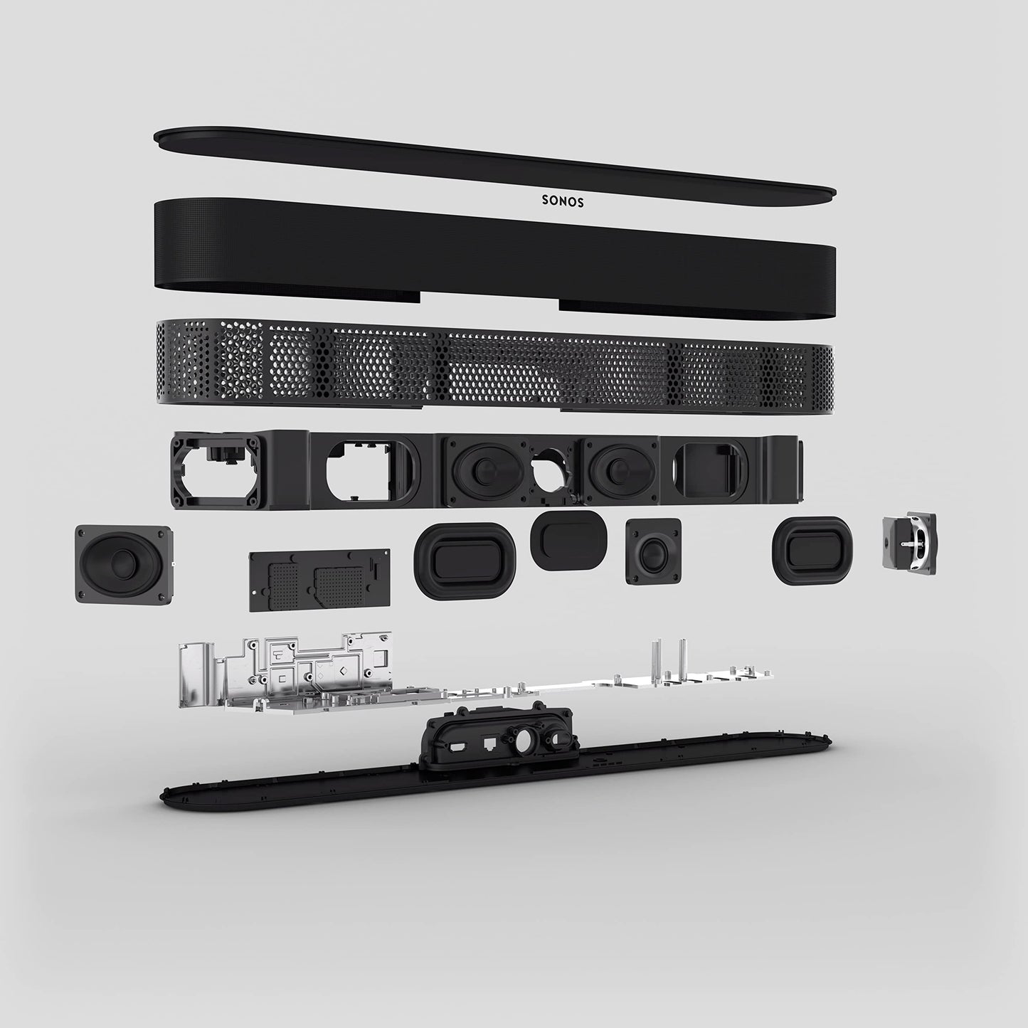 Sonos Beam (Gen 2) - Soundbar - kabellos - Ethernet, Fast Ethernet, IEEE 802.11b/g/n/ac, schwarz